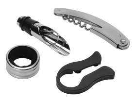 Набор аксессуаров для вина в подарочной коробке Fabrizio, коричневый №4