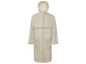 Длинный дождевик Lanai  из полиэстера со светоотражающей тесьмой, молочный №11