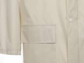 Длинный дождевик Lanai  из полиэстера со светоотражающей тесьмой, молочный №6