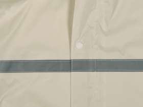 Длинный дождевик Lanai  из полиэстера со светоотражающей тесьмой, молочный №5