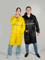 Длинный дождевик Lanai  из полиэстера со светоотражающей тесьмой, молочный №13