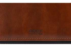 Бизнес-блокнот на молнии А5 Fabrizio с RFID защитой и ручкой, коричневый №4