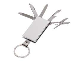 Квадратный мини-мультитул, серебристый №2