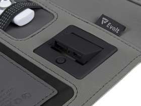 Органайзер с беспроводной зарядкой 5000 mAh Powernote, темно-серый (P) №13