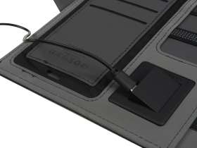 Органайзер с беспроводной зарядкой 5000 mAh Powernote, темно-серый (P) №12