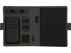 Органайзер с беспроводной зарядкой 5000 mAh Powernote, темно-серый (P) №7