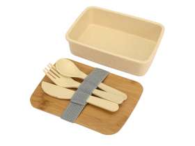 Ланчбокс Lunch с крышкой, бежевый (P) №10