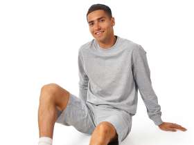 Свитшот Warsaw 220гр, унисекс, серый меланж №11