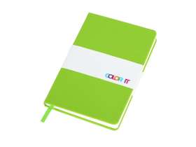 Бизнес-блокнот C2 софт-тач, твердая обложка, 128 листов, зеленое яблоко №6
