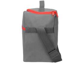 Изотермическая сумка-холодильник Classic c контрастной молнией, серый/красный №5