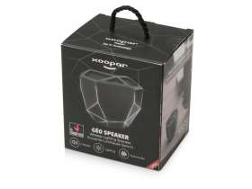 Портативная колонка Geo, мокрый асфальт + белая подсветка №3