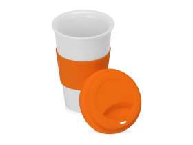 Фарфоровая кружка с двойными стенками Toronto, 300мл, оранжевый №2