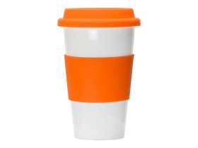 Фарфоровая кружка с двойными стенками Toronto, 300мл, оранжевый №3
