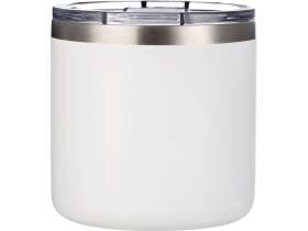 Кружка стальная Alaska с крышкой слайдером, powder coating, белый №4