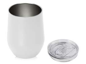 Вакуумная термокружка Sense, непротекаемая крышка, крафтовая упаковка, белый №2