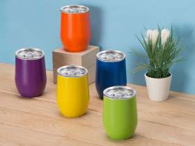 Вакуумная термокружка Sense, непротекаемая крышка, крафтовая упаковка, красный №2