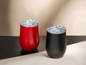 Вакуумная термокружка Sense, непротекаемая крышка, крафтовая упаковка, красный №10