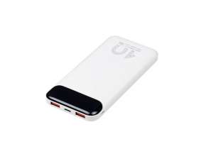 RIVACASE VA2540 (10 000mAh), QC/PD 20W внешний аккумулятор с дисплеем, белый 12/48 №8