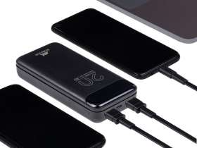 RIVACASE VA2582 (20 000mAh), QC/PD 22.5W внешний аккумулятор с дисплеем, черный /24 №2