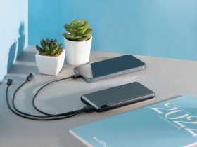 Внешний аккумулятор Forge, Evolt, металл, 10000mah, серебристый №5
