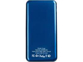 Внешний аккумулятор Forge, Evolt, металл, 10000mah, синий №11