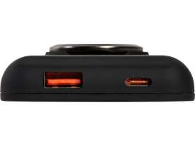 Магнитный беспроводной внешний аккумулятор MagnetIQ, 5000 mah, 10 W, черный №7