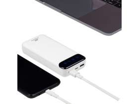 RIVACASE VA2280 (20000mAh) с дисплеем, белый, внешний аккумулятор /24 №4