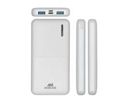 RIVACASE VA2532 (10000 мАч) QC/PD 20W внешний аккумулятор с дисплеем, белый 12/48 №16