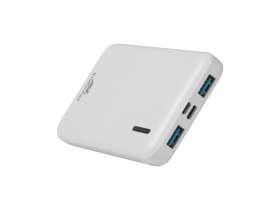 RIVACASE VA2532 (10000 мАч) QC/PD 20W внешний аккумулятор с дисплеем, белый 12/48 №12