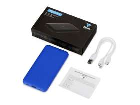 Внешний беспроводной аккумулятор с подсветкой лого Reserve X v.2, 8000 mAh, ярко-синий №6