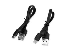 Портативное зарядное устройство с синей подсветкой логотипа Faros, soft-touch, 4000 mAh (P) №4