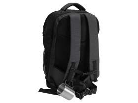 Стальная кружка Climber с пластиковой ручкой, серебристый/черный №2