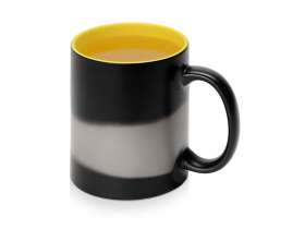 Кружка-хамелеон Surprise матовая, черный/желтый №3