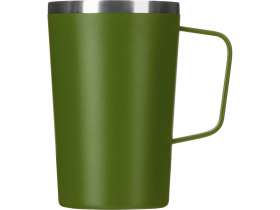 Стальная кружка с двойными стенками и порошковым покрытием Tibet, хаки №2