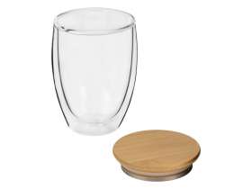 Стакан Valday с двойными стекнами и бамбуковой крышкой, 350 мл №2