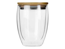 Стакан Valday с двойными стекнами и бамбуковой крышкой, 350 мл №3