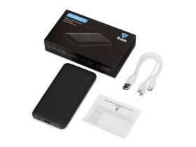 Внешний беспроводной аккумулятор с подсветкой лого Reserve X. 8000 mAh, черный №6