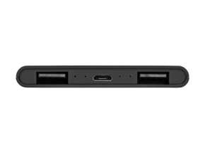 Портативное зарядное устройство с красной подсветкой логотипа Faros, soft-touch, 4000 mAh №6