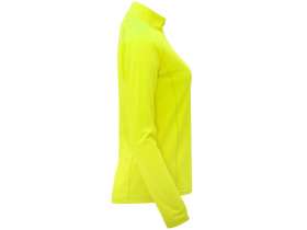 Толстовка с воротом на молнии женская Melbourne, неоновый желтый №4