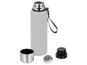 Вакуумный термос Story, тубус, средне-серый №10