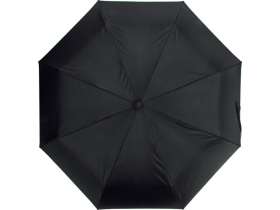 Зонт-полуавтомат складной Motley с цветными спицами, черный/зеленый №5