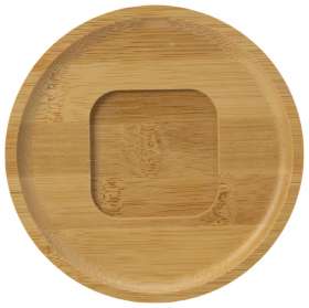 Кофейная пара с бамбуковым блюдцем Mandy, белый №4