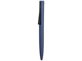 Ручка металлическая шариковая Bevel, синий/черный №2