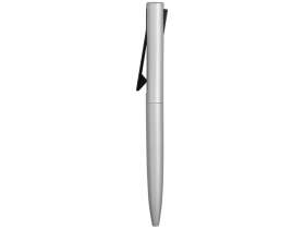 Ручка металлическая шариковая Bevel, серебристый/черный №5