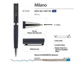 Ручка шариковая автоматическая BrunoVisconti® MILANO цвет корпуса синий, 1 мм №3