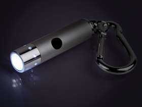 Брелок-фонарик Карабин, серебристый (Р) №2