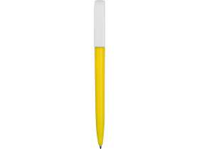Ручка пластиковая шариковая Миллениум Color BRL, желтый/белый №2