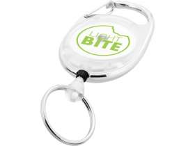 Брелок с ретрактором Demos, белый прозрачный №4