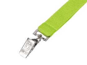 Ланъярд из RPET с клипом, зеленое яблоко №2