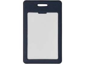 Вертикальный карман из экокожи для карты Favor, темно-синий №3